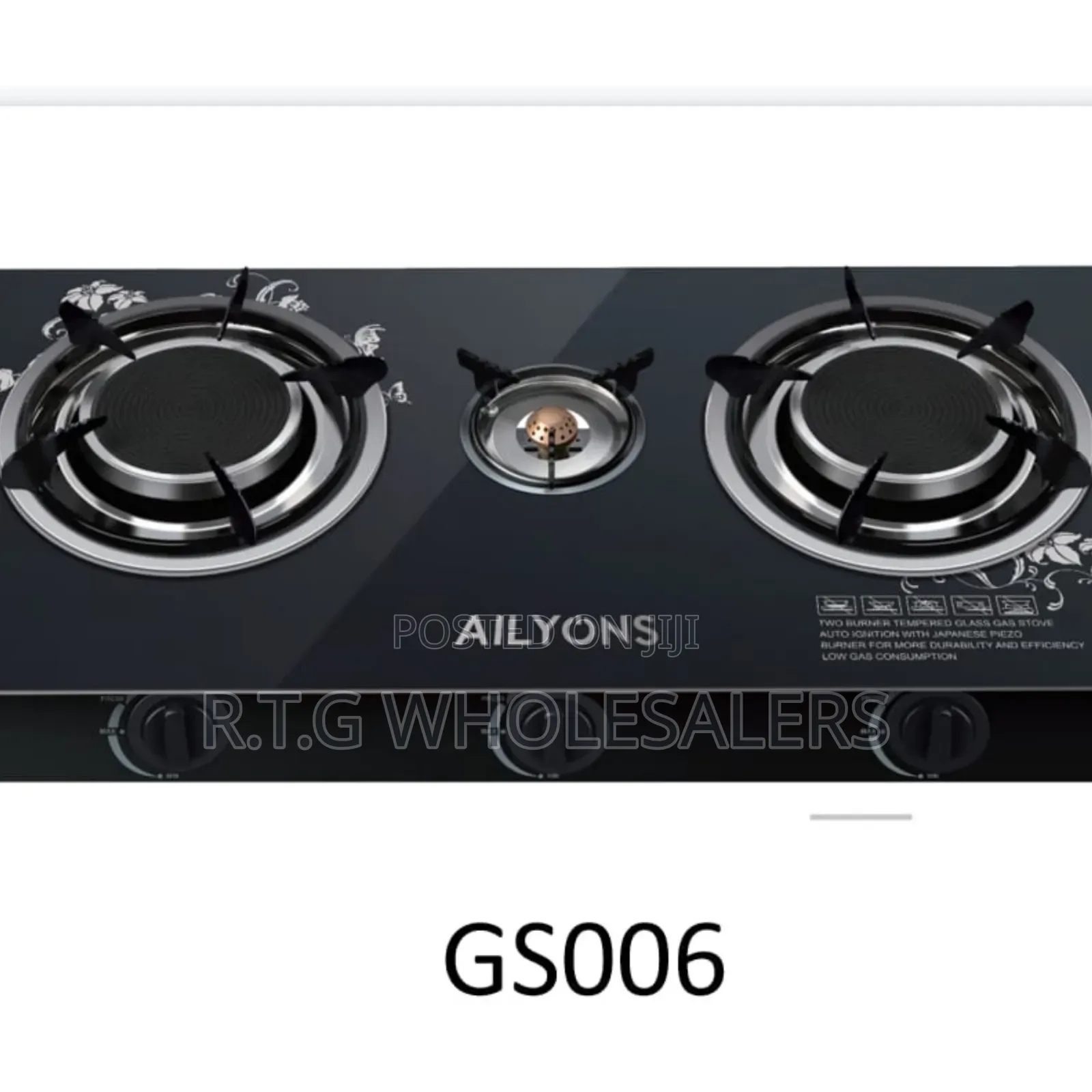 Ailyons 3 Burner Infrared Gas Cooker – Compact Efficient