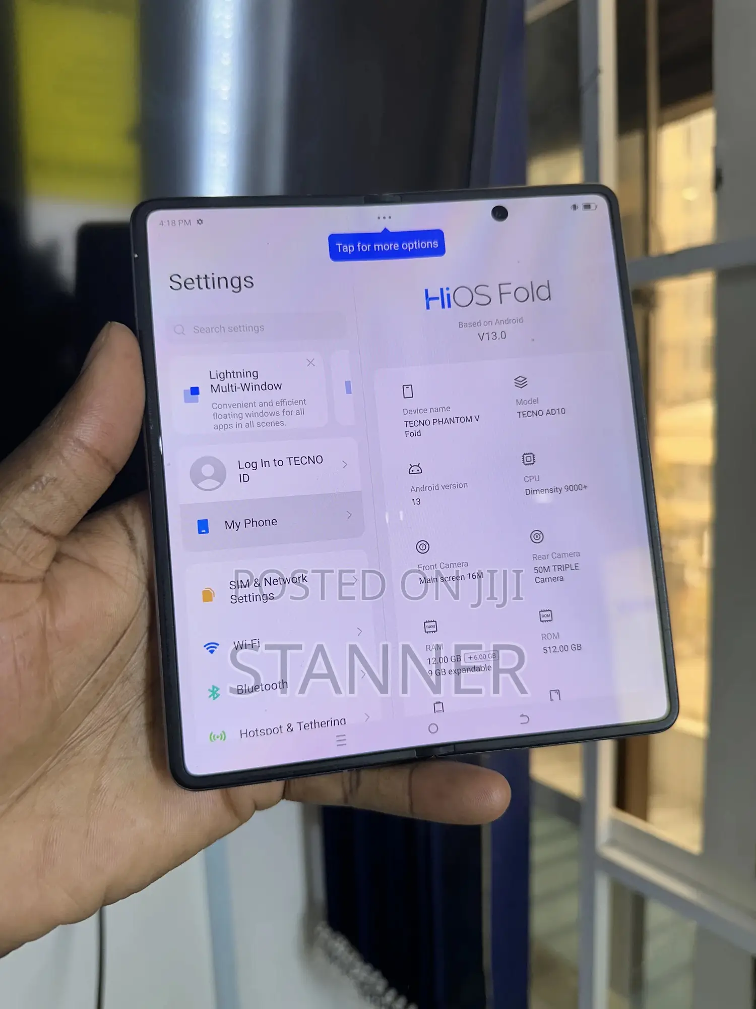 Tecno Phantom V Fold 512 GB Black