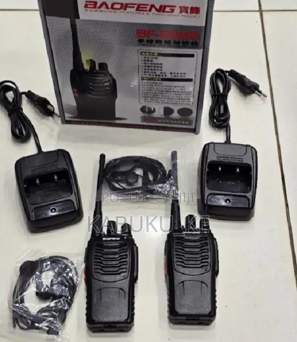 Baofeng Bf-888s Walkie Talkie Radio With Earpiece (2pcs)