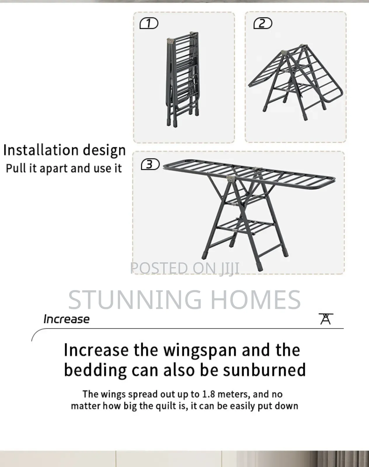 Foldable Clothes Drying Rack