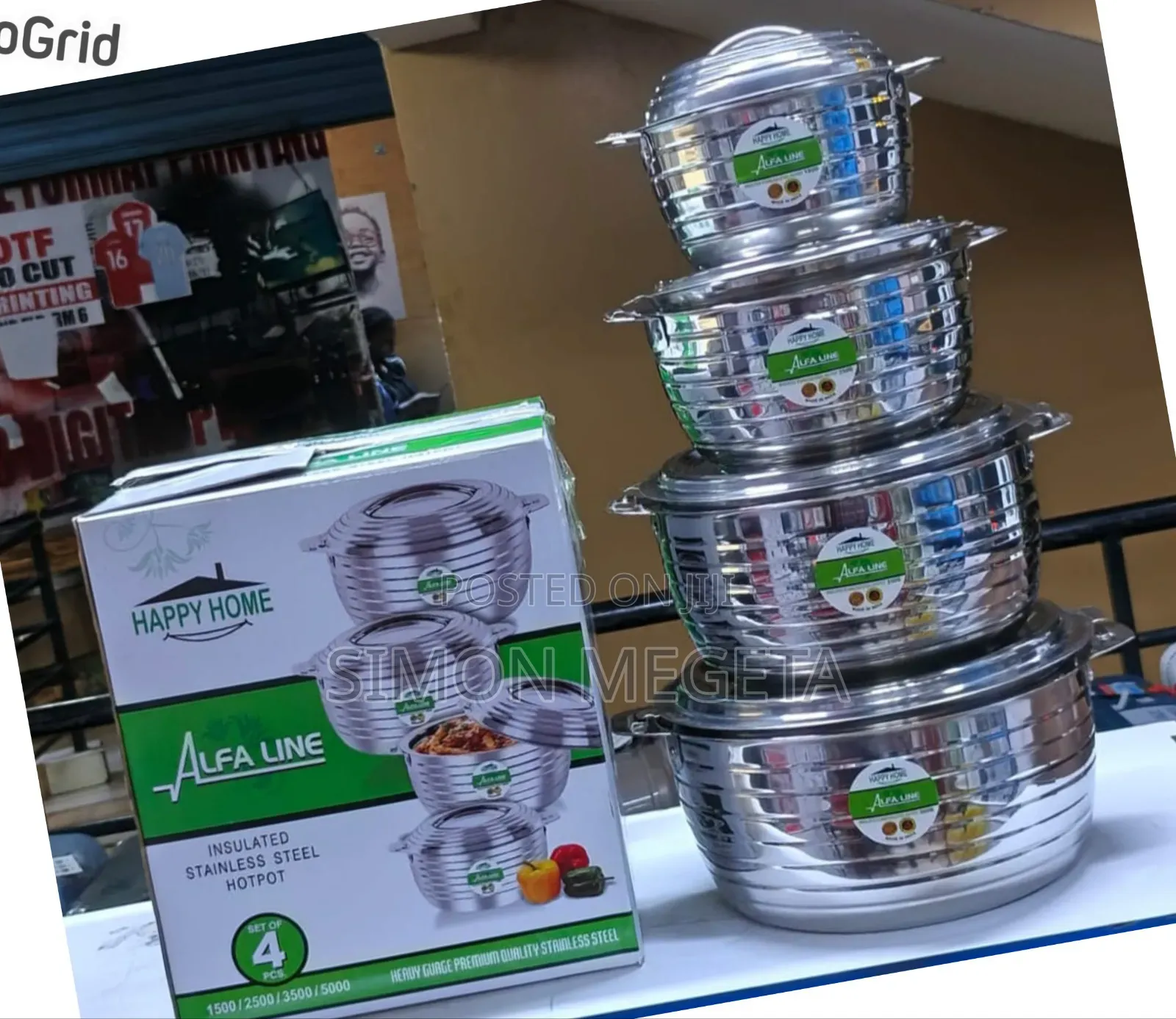 4 Piece Happy Home Hot Pot