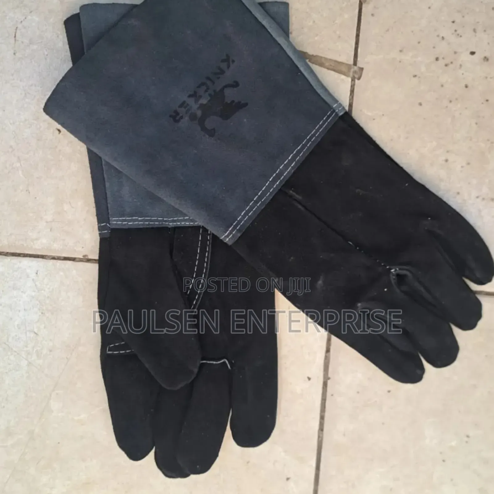 Long Grey/Black Welding /Working Gloves