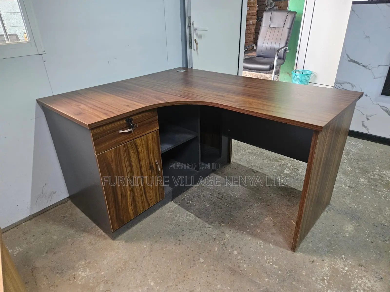 Office Desk; 140cm Curved Executive Office Desk