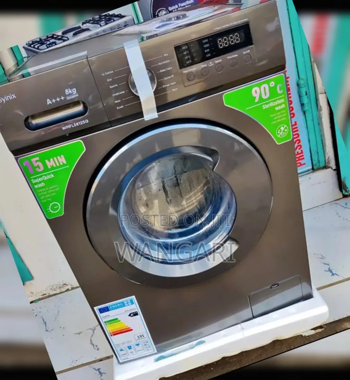 Available Synix 8kgs Wash and Spin Washing Machine