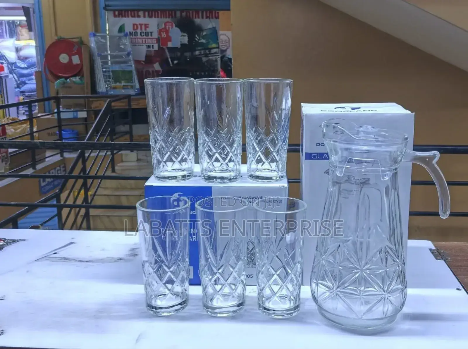 Water Set 
1.8 LTRS Jug
6 PCS 330ml Glass