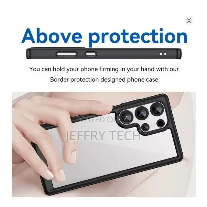 Samsung Galaxy S24 Ultra Back Cover Transparent, Clear and Colorless W