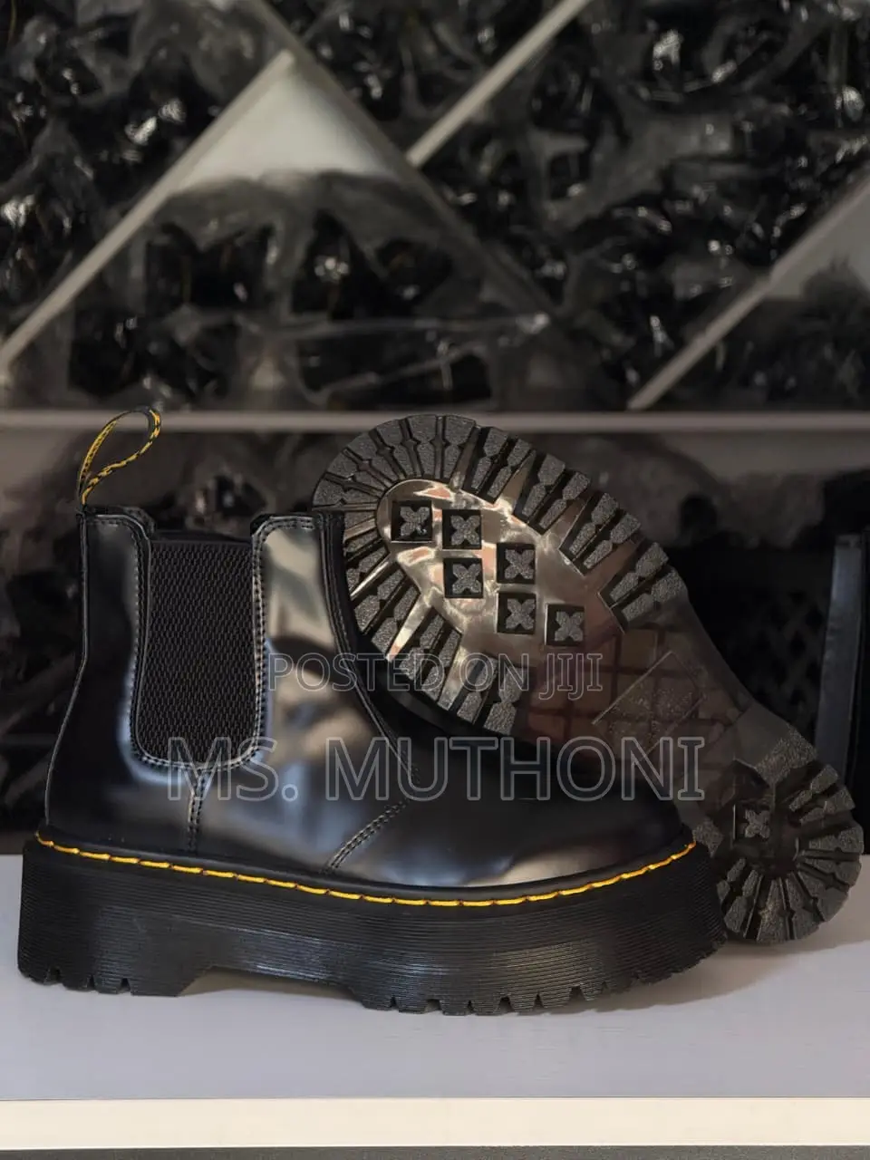 Dr. Martens 2976 Quad Platform Chelsea Boots Size 38-45