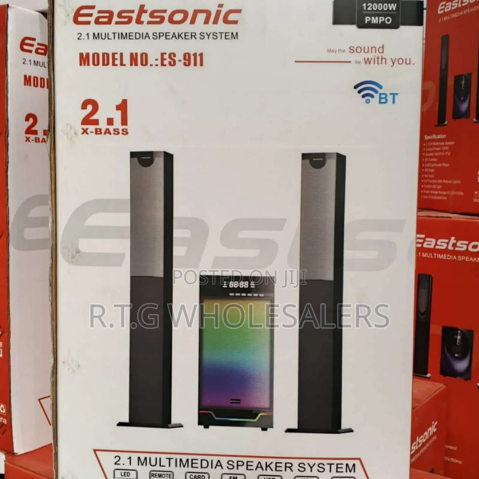 Eastsonic Es‐ 2.1 Audio Subwoofer Set