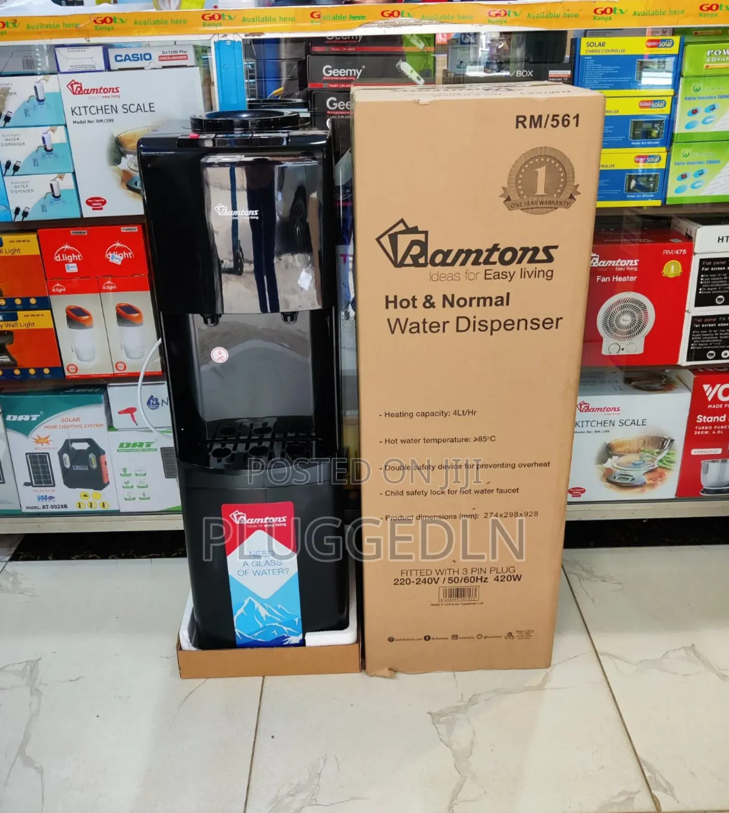*Ramtons Dispenser Hot and Normal With Child Safety Lock