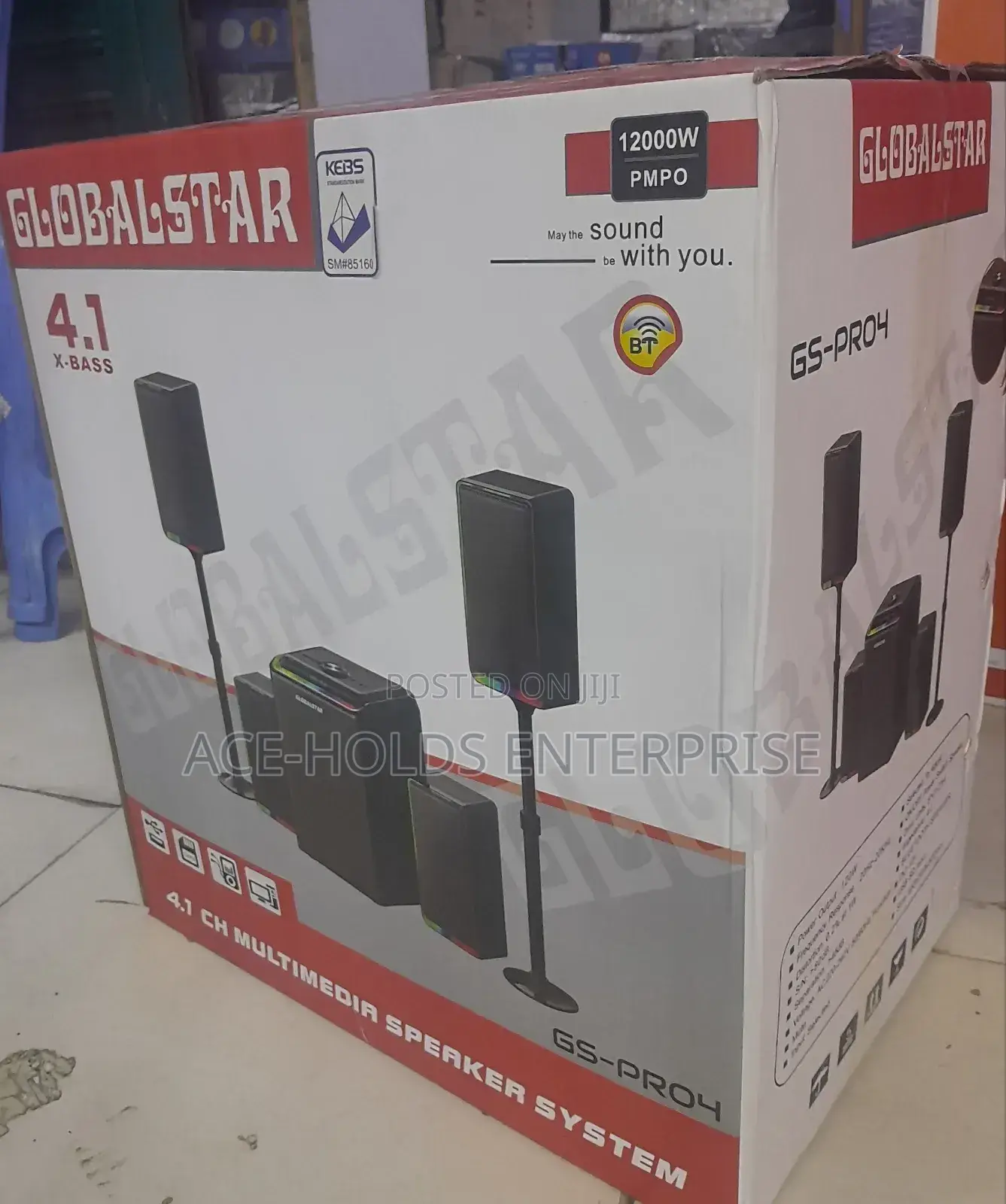 Gs-Pro4 - Globalstar 4.1ch Home Theater Multimedia Speaker System