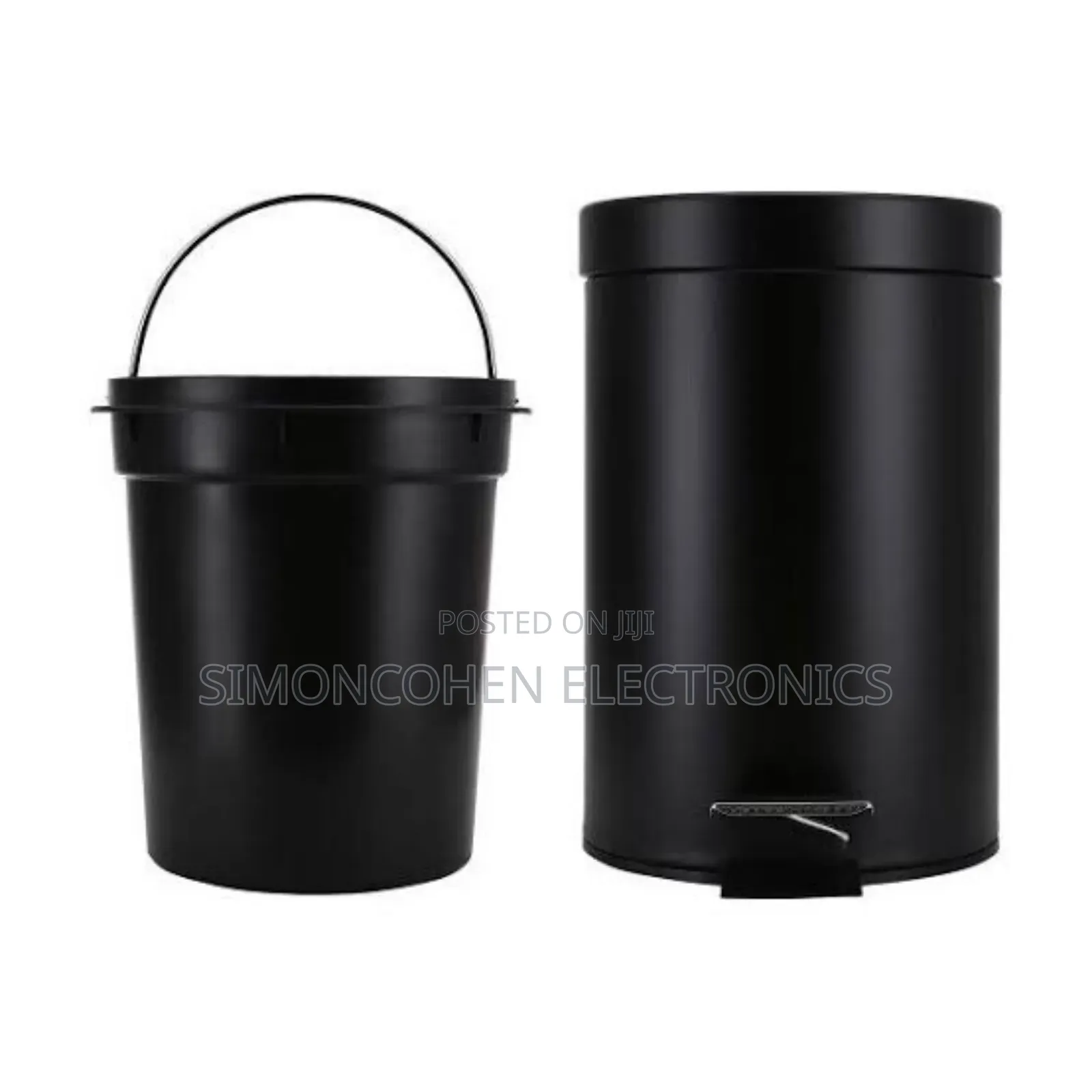 8.5 Litres Black Metallic Pedal Dustbin