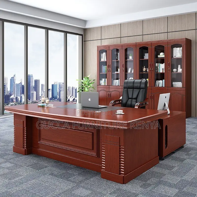 Executive President L-shaped Office Table-180cm