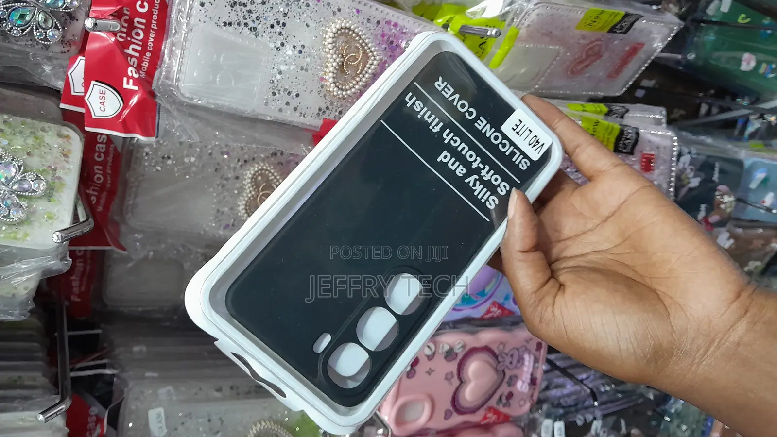 Seqa Vivo V40 Lite 5g/4g Liquid Silicone Case With Cloth Linning