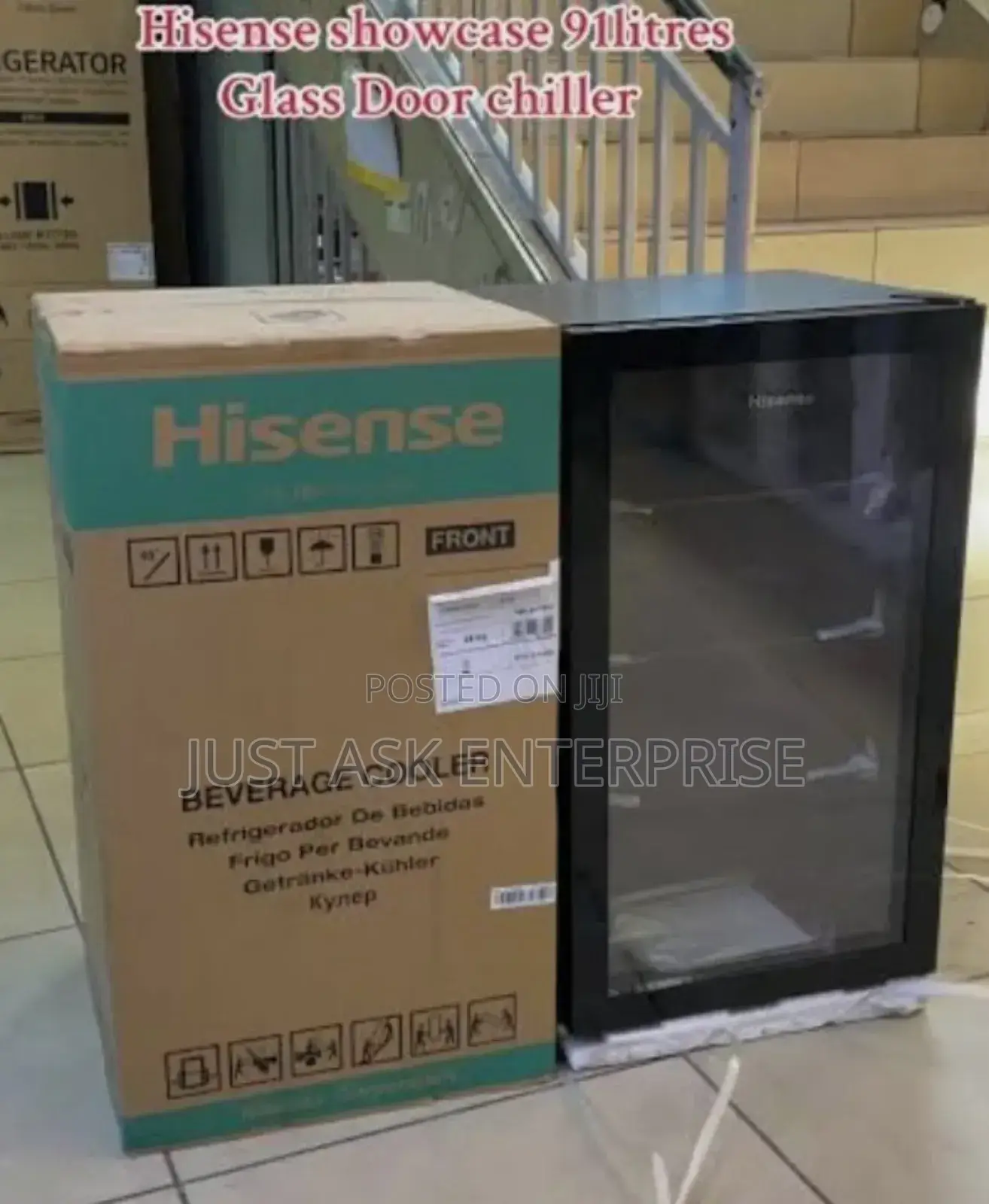 91 Litres Capacity Hisense Chiller Showcase Fridge