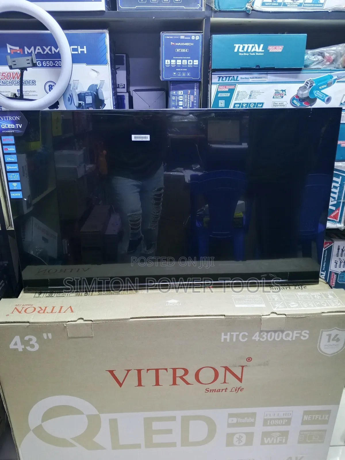 Frameless 43-Inch Vitron Smart Tv
