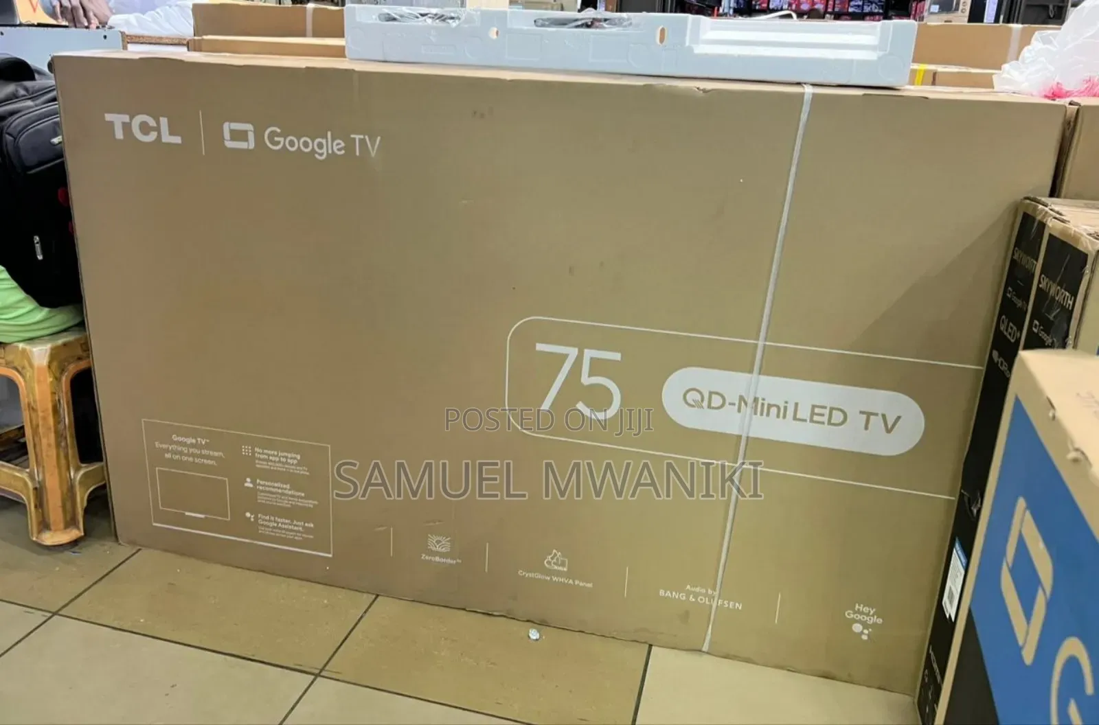 TCL 75′′ Premium Qd-Miniled Uhd Google Tv 144hz Dolby Vision Dolby