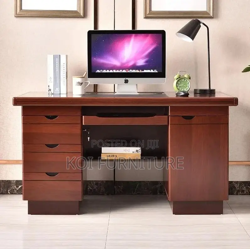 Office Desk; Classy 140cm Mahogany Executive Office Desk