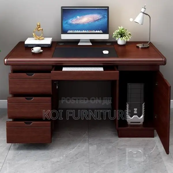 Office Desk; Classy 140cm Mahogany Executive Office Desk