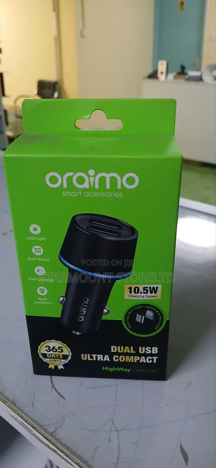 Oraimo Car Charger Occ-21d