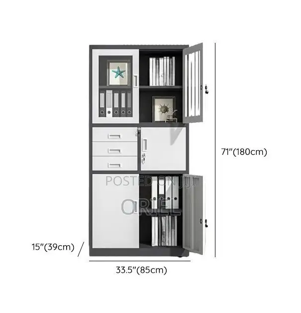 Office Cabinet :2-Door Office Filling Cabinet With Inbuilt Secure Safe
