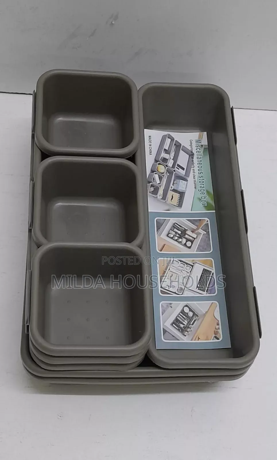 *8pcs Set Adjustable Plastic Drawer Organiser