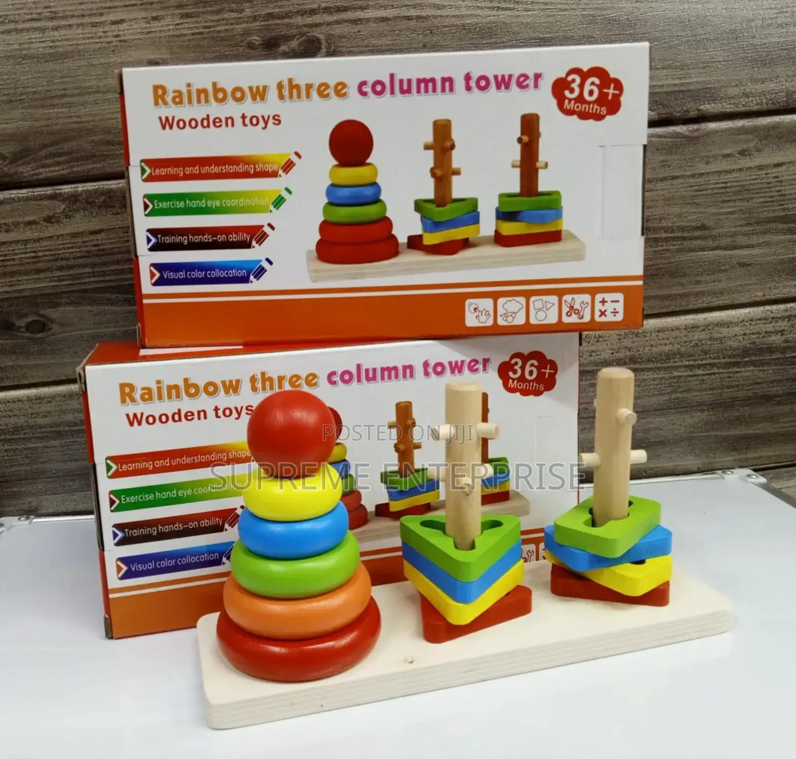3 Column Rainbow Tower