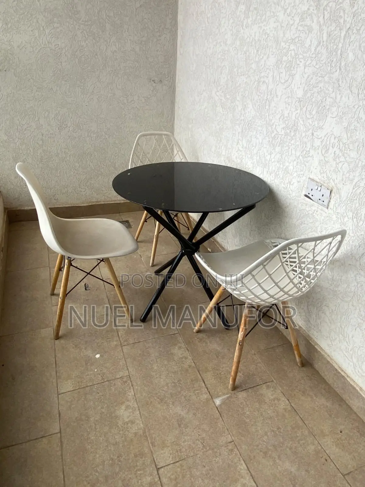 3-Seater Outdoor Garden/Balcony Set With Round Table