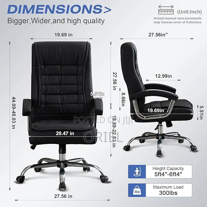 Modern Office Chair : Executive High-Back Office Seat