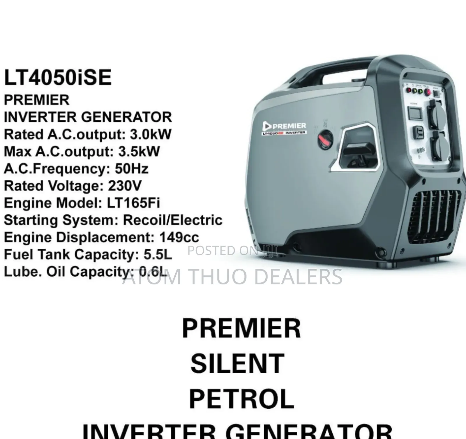 Premier Silent Petrol Inverter ( Lt4050ise)