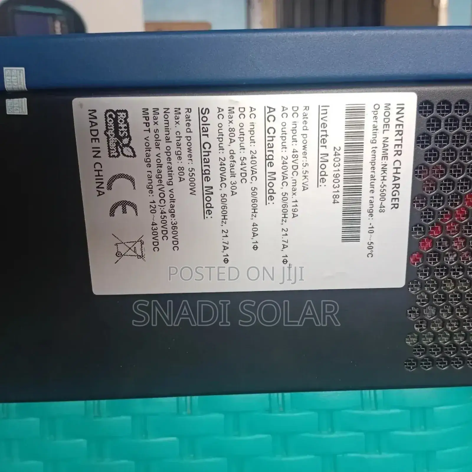 NKH 5.5kva High Frequency Inverter Compatible With Gel Battery