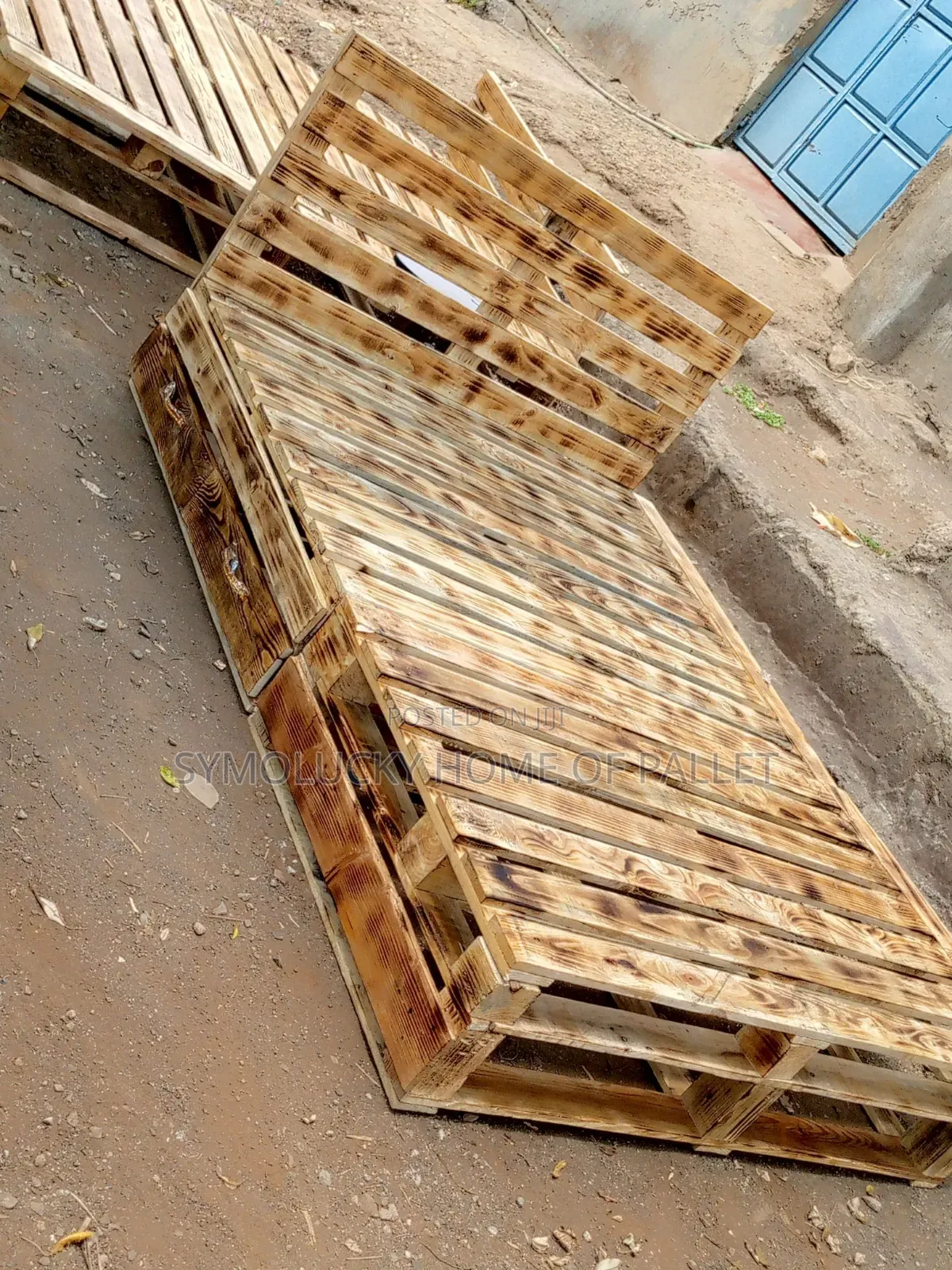 Pallet Bed_ Wooden Framed Diy Detachable 5*6 Bed