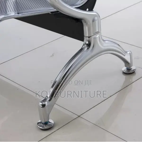 Office Bench; 3-Link Steel Waiting Benches