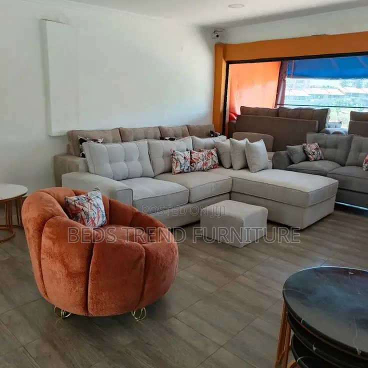 6 Seater L Seat With an Armchair and a Puff