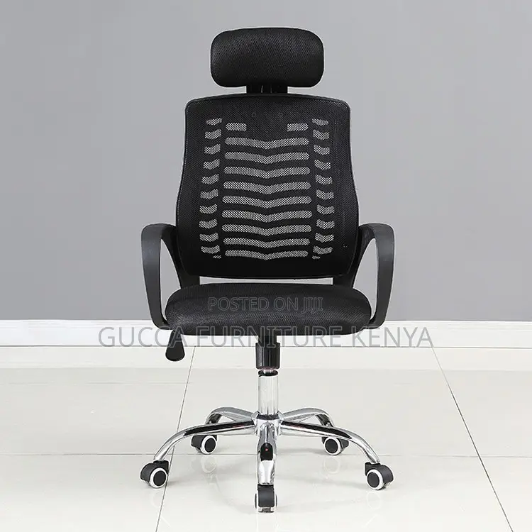 Height Adjustable Headrest Mesh Office Chair