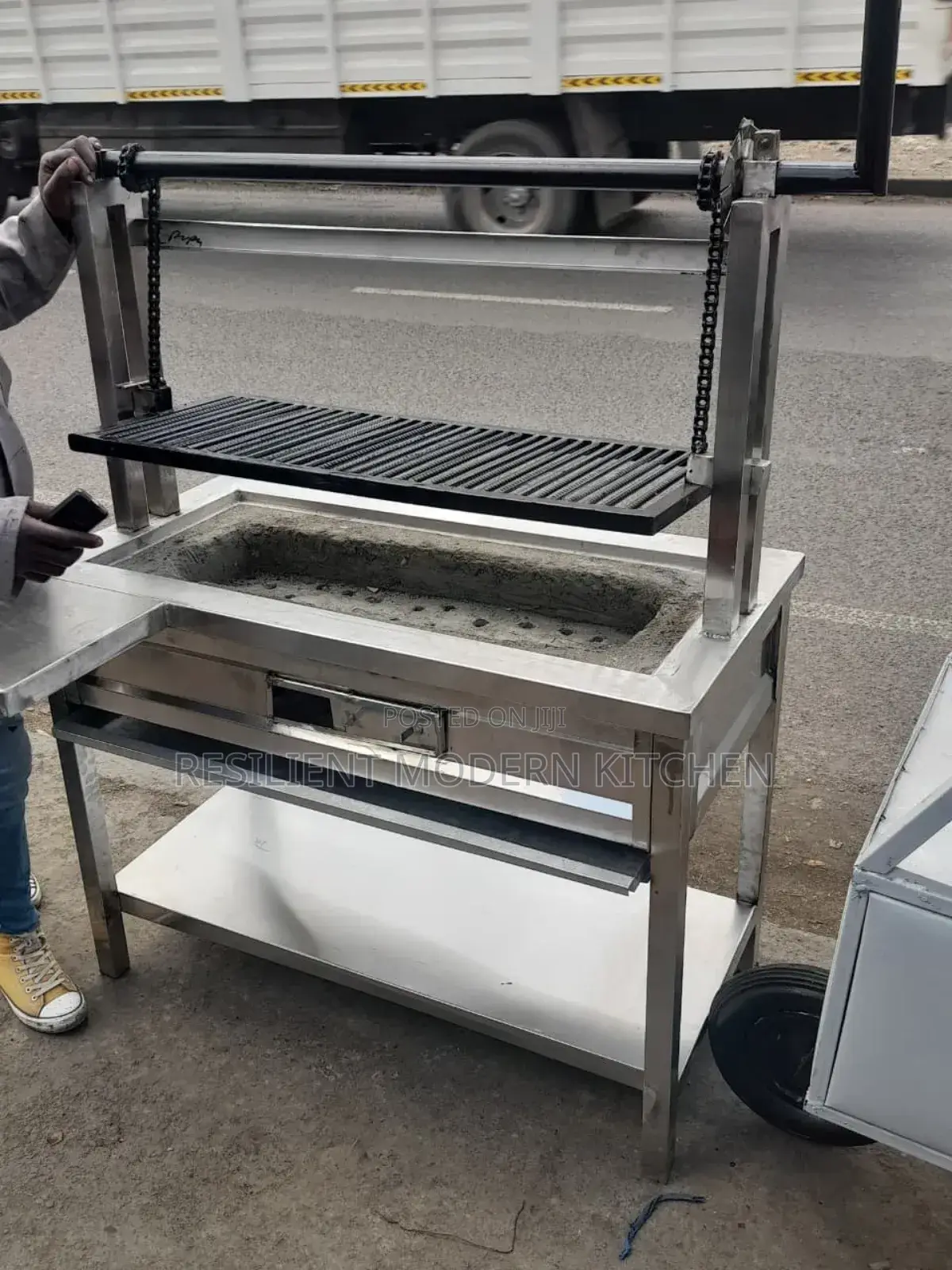 Heavy Duty Stainless Steel Charcoal Grill