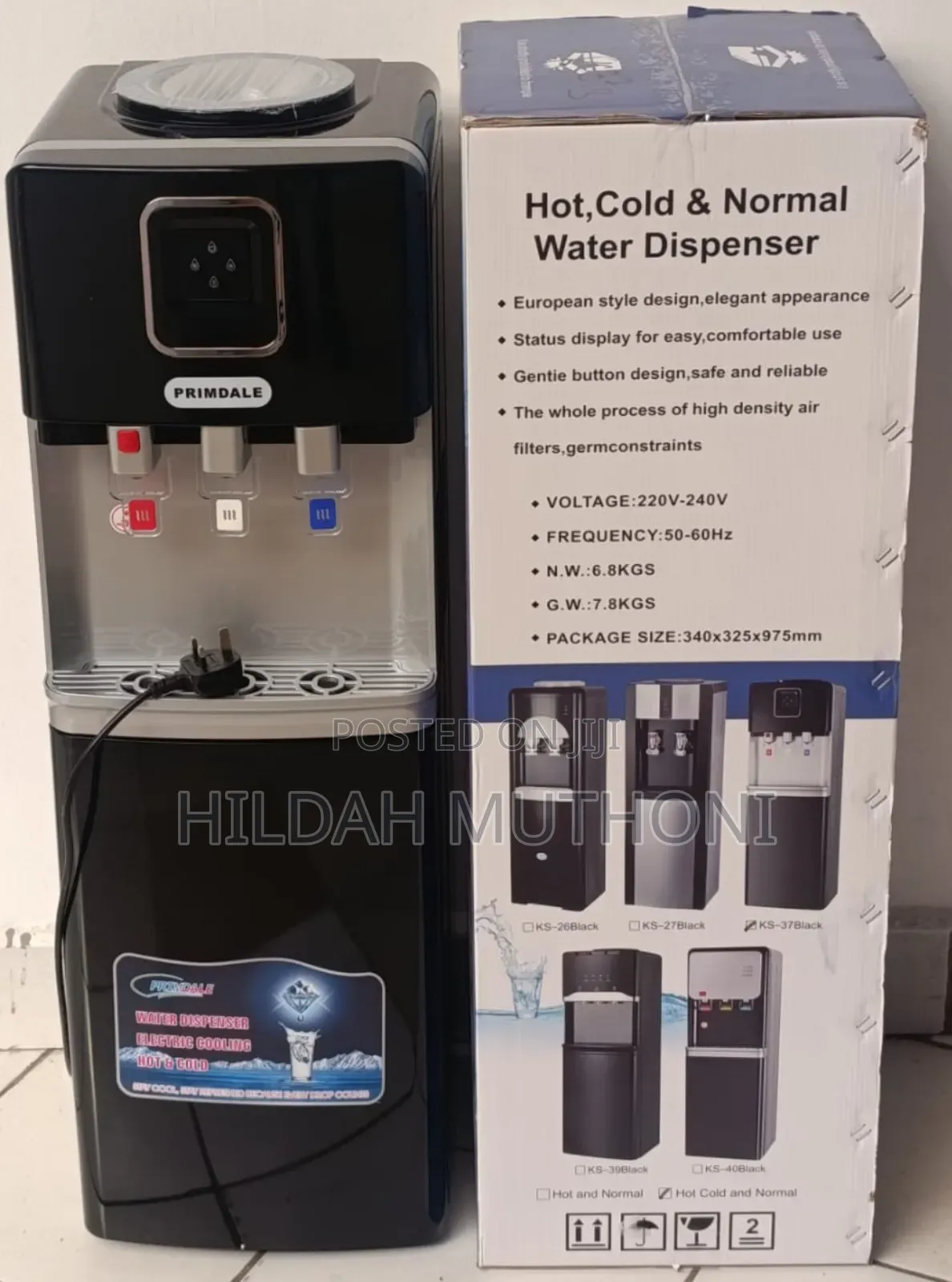 Primdale 3 Taps Dispenser Hot,Normal and Cold