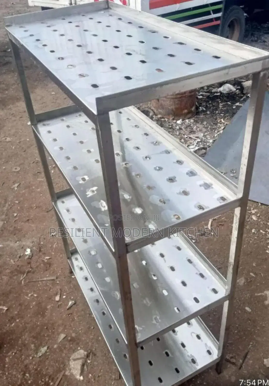 Heavy Duty Stainless Steel Perforated Kitchen Rack