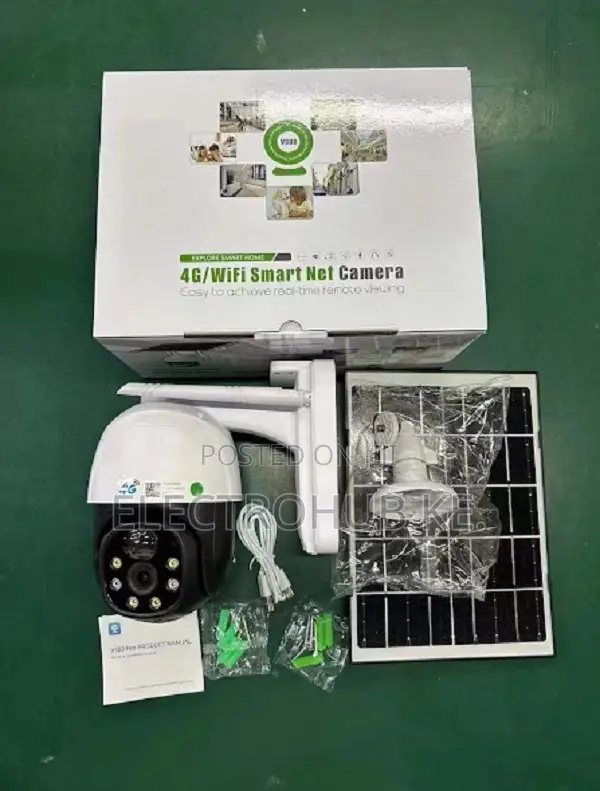 4g Simcard V380 Solar Camera Ptz Single Lens
