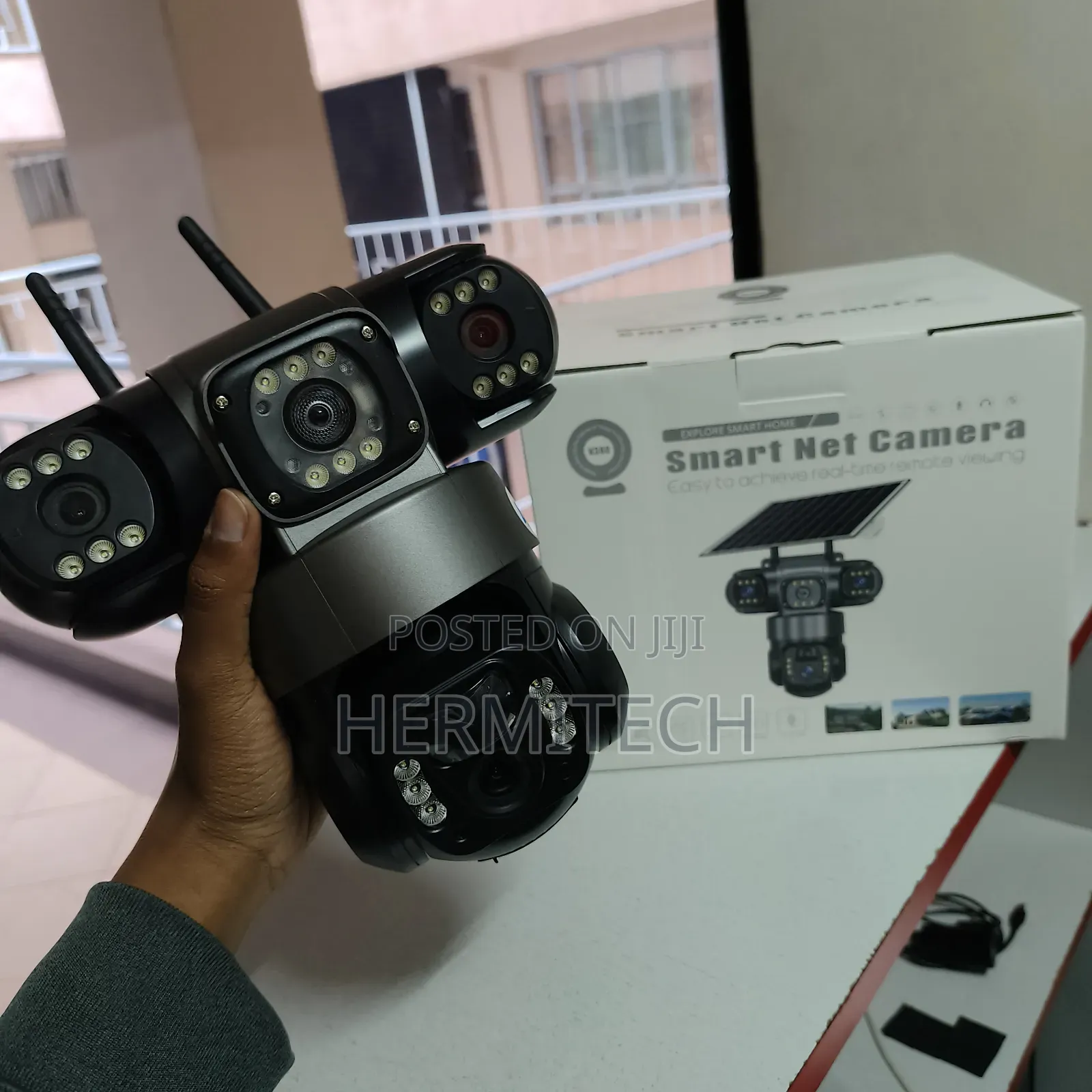 Smart Home Triple Lens 4g Enabled CCTV Solar Powered