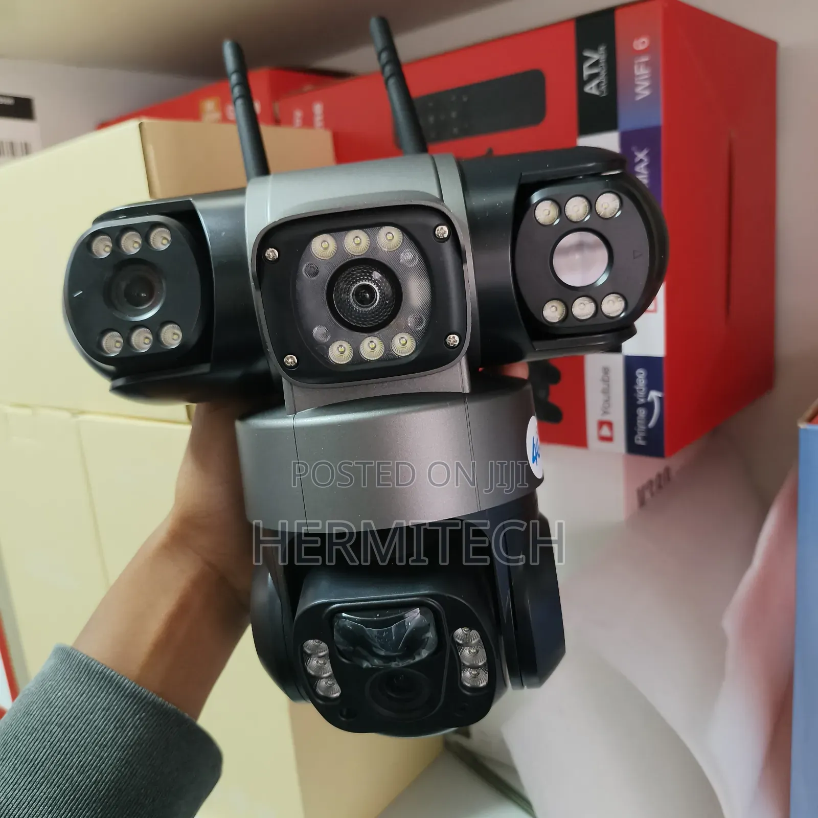 Triple Lens 4g Solar Powered PTZ CCTV Available 