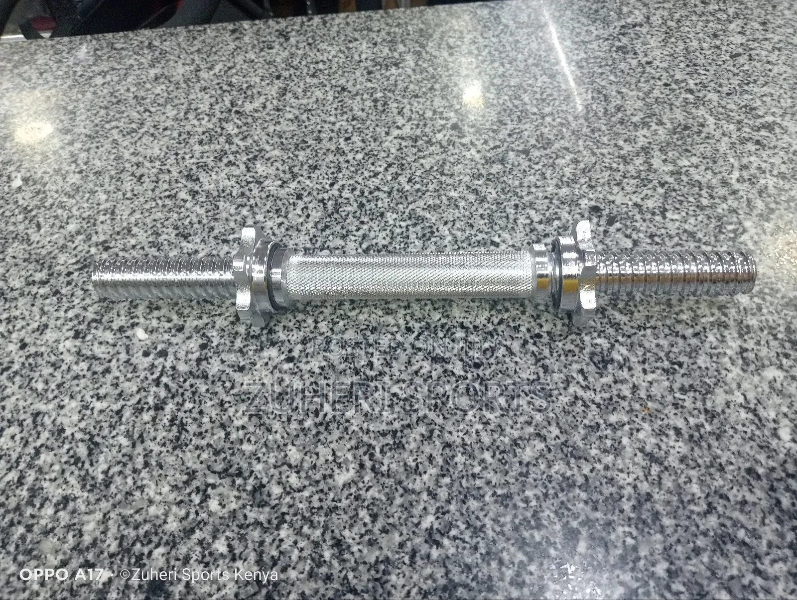 A Piece Standard Plates Dumbbell Bars; 1 Inch Sleeve With Locks