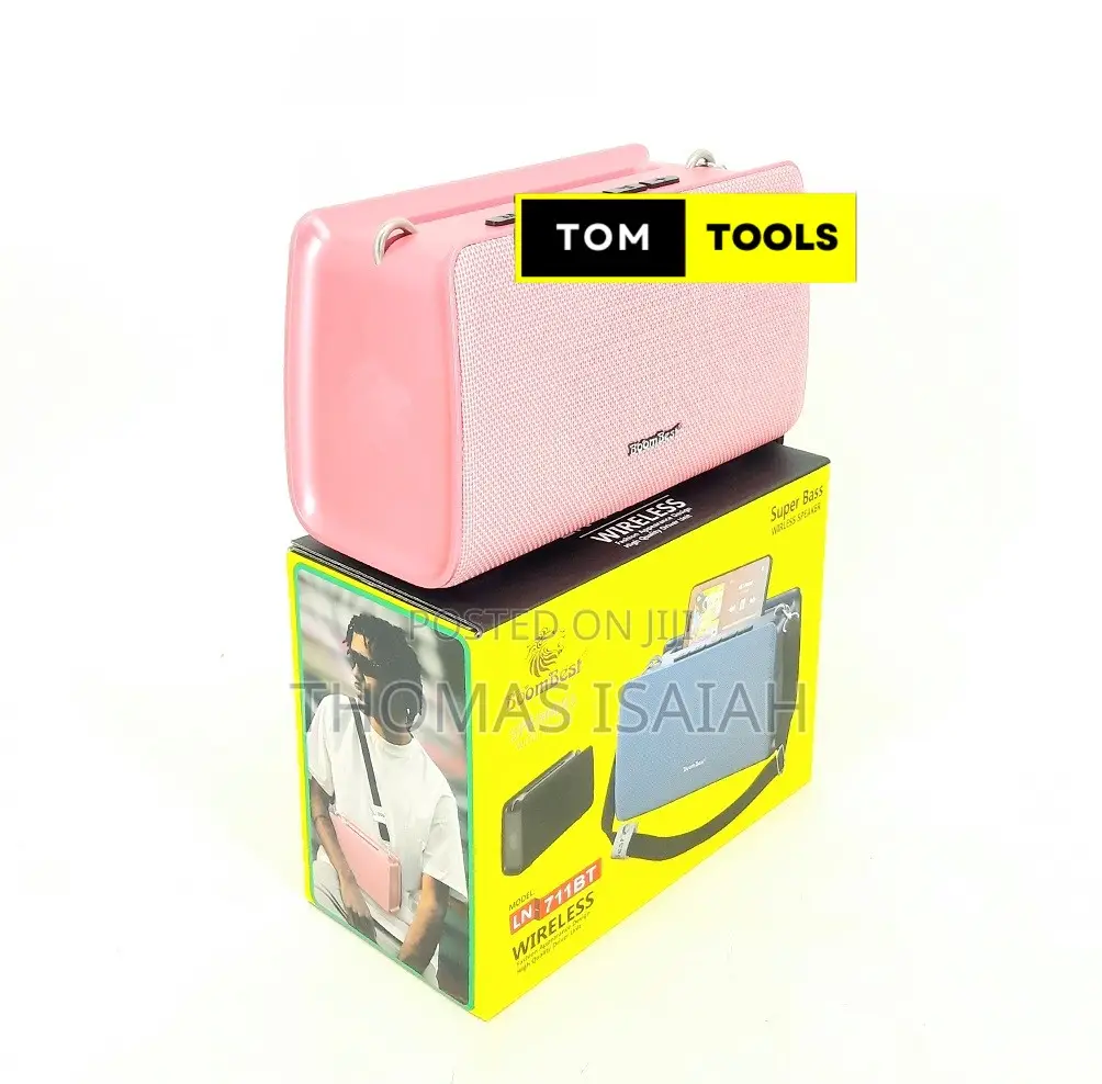 Pink Boombest Ln711bt Super Bass Bluetooth Speaker Radio