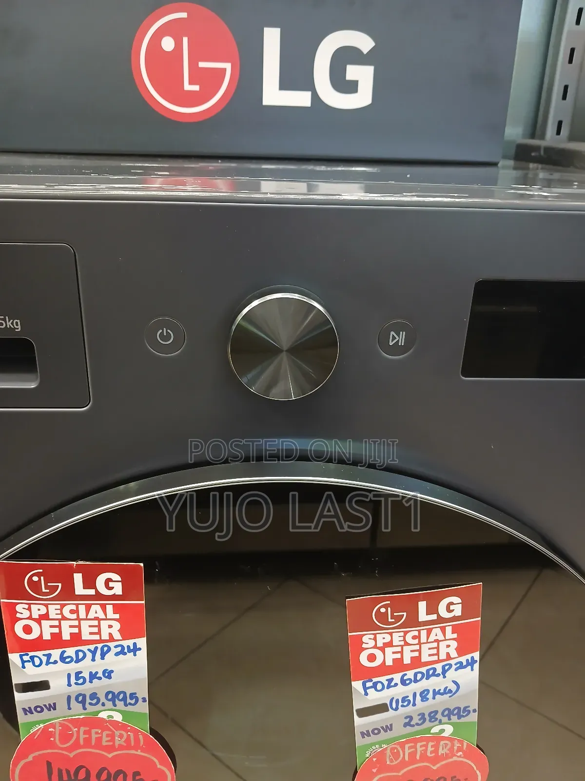 Lg 15/8 Kg Front Load Washer and Dryer F0z6drp24 Essence Graphite