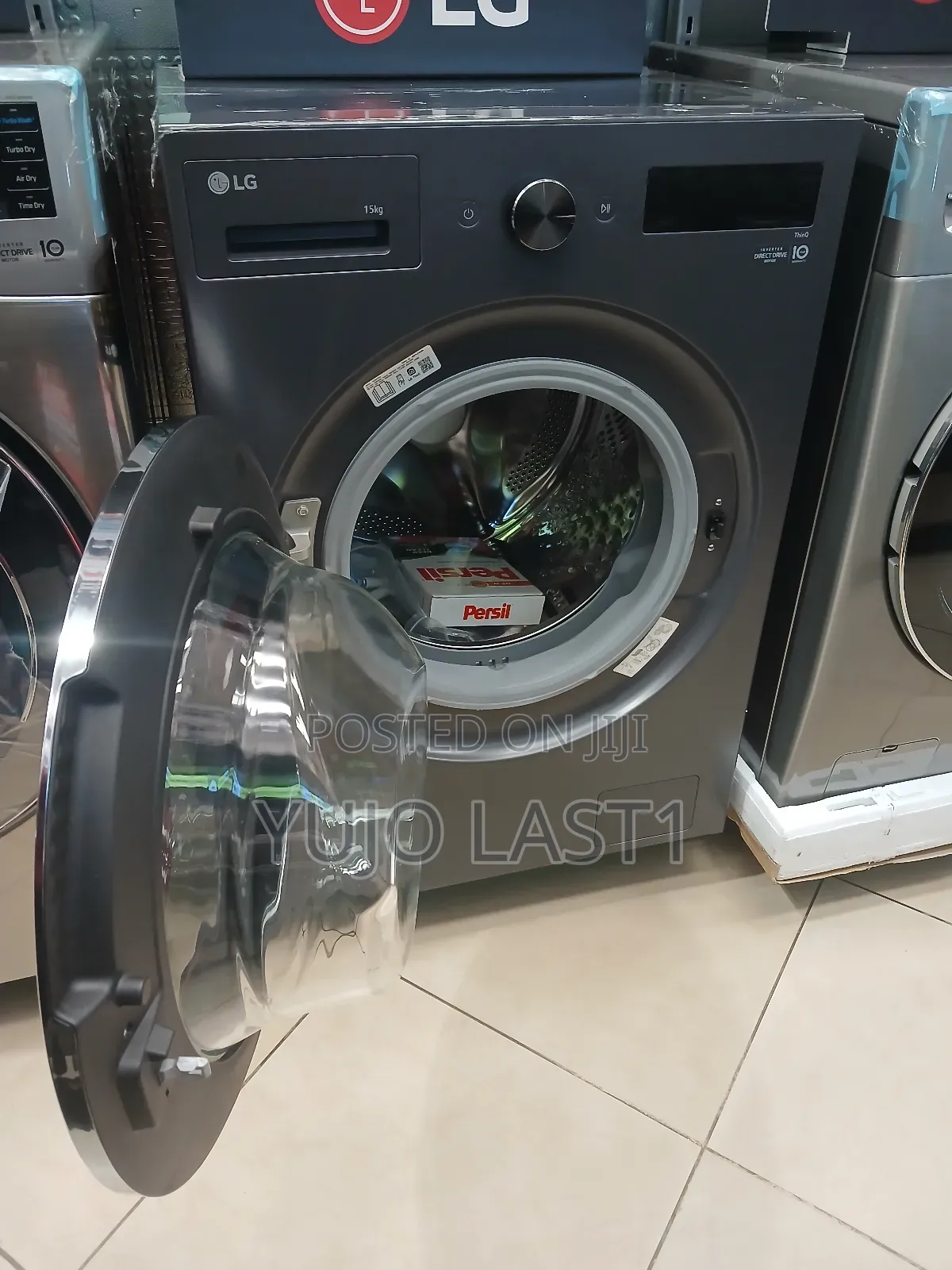 Lg 15/8 Kg Front Load Washer and Dryer F0z6drp24 Essence Graphite