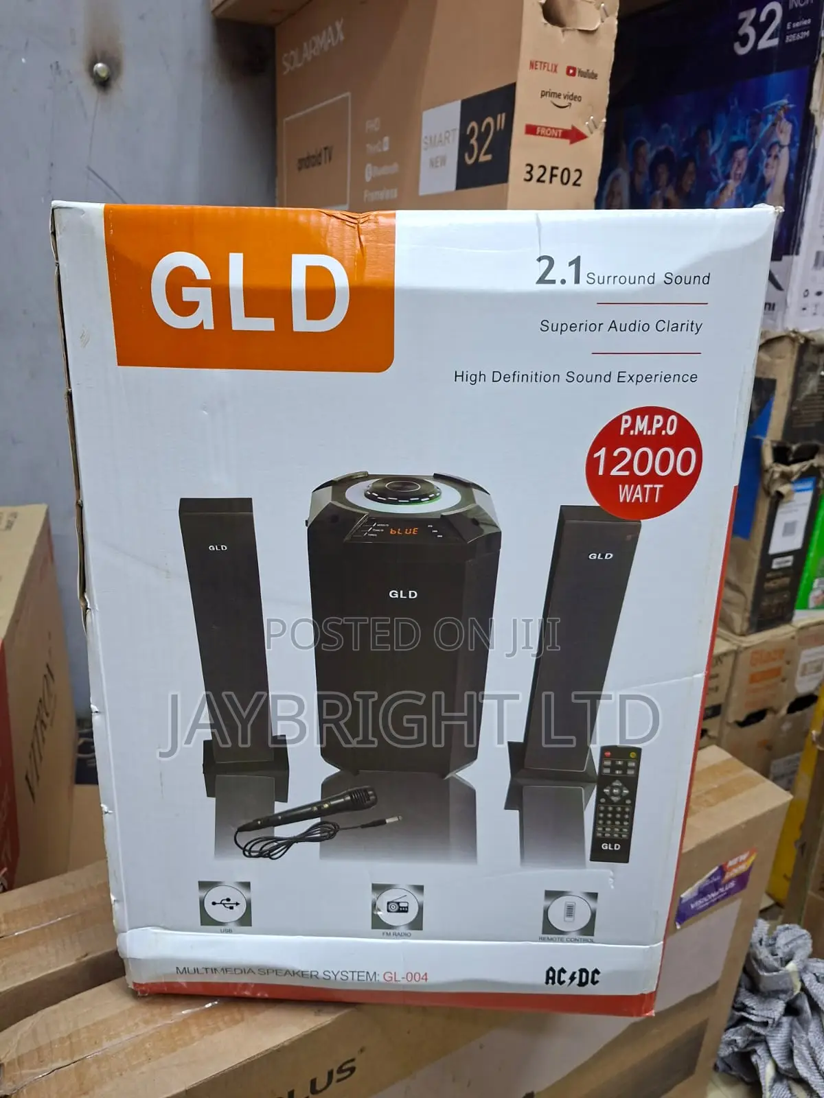 GLD 2.1ch Multimedia Speaker System Fm/Bt/ Usb Hometheatre