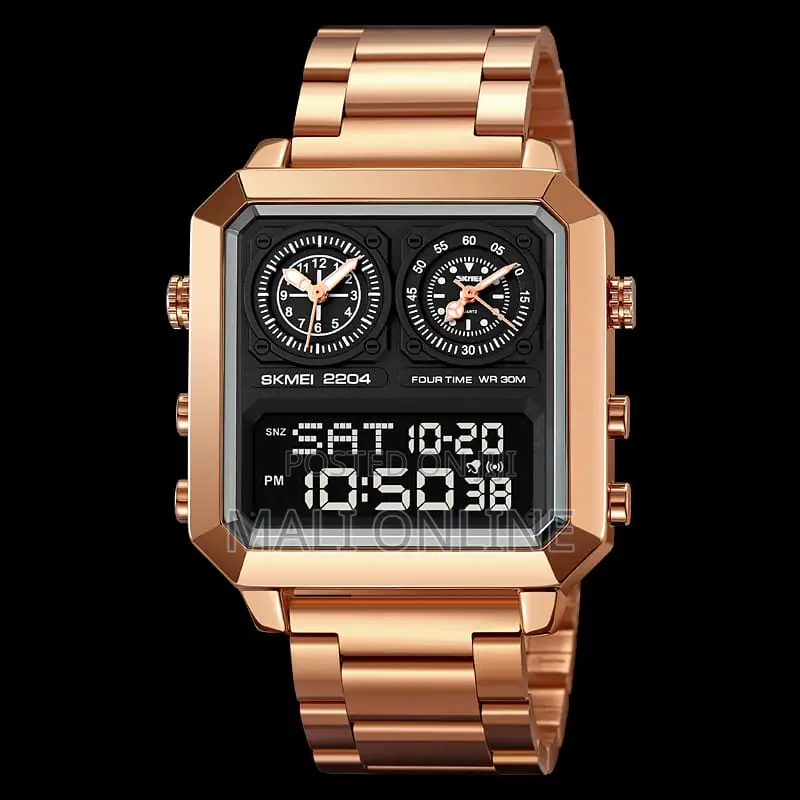 Skmei 2204 Men’S Digital Stainless Steel Watch 30m Waterproof