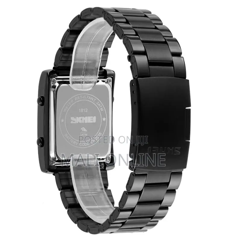 Skmei 1812 Digital Men’S Watch Stainless Steel Water Resistant 50m