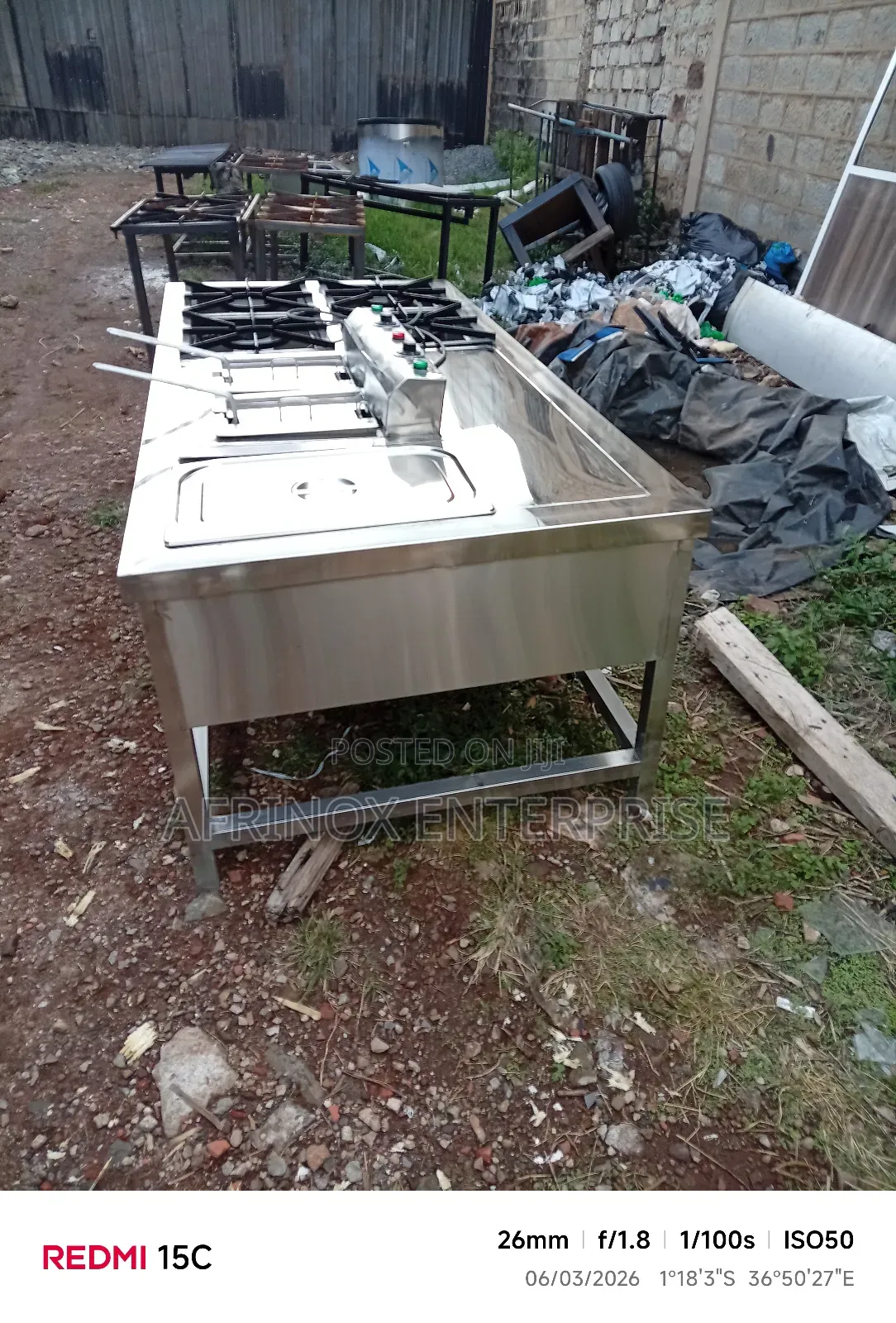Powerful Gas Cooker Jiko With Snack Deep Fryer Machine