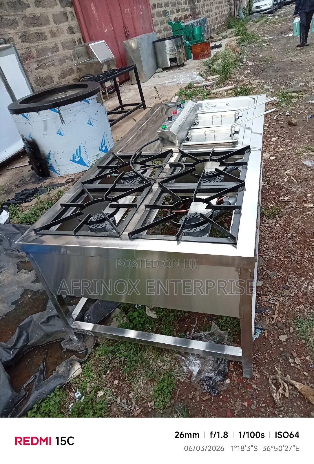 Powerful Gas Cooker Jiko With Snack Deep Fryer Machine