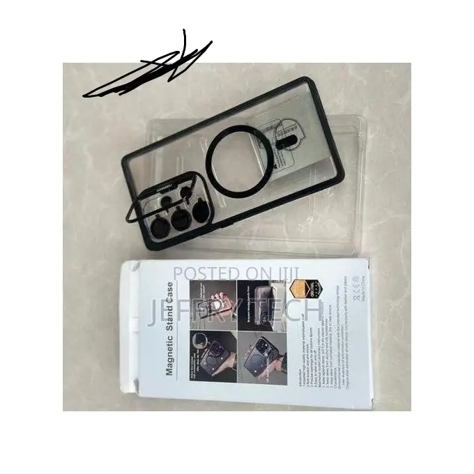 Samsung Galaxy S26 Ultra Cover Invisible Foldable Metal Holder/ Suppo